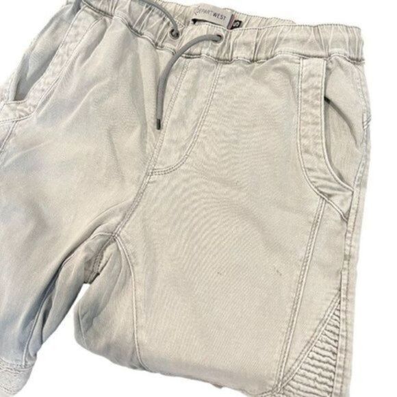 The Buckle DepartWest Hi Rise Light Army Green Moto Joggers S - Picture 5 of 8